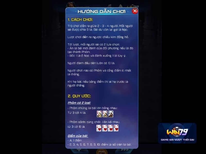 Cách chơi Phỏm theo quy tắc