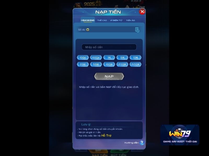 Vì sao nên nạp tiền Win79